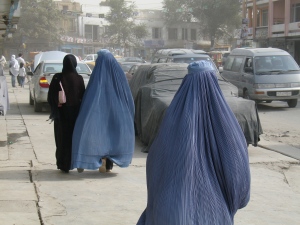 Many Afghan women in Kabul still wear the Burqa