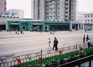 Pedestrians in Pyongyang