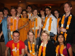 Group welcome at the Taj President Hotel in Mumbai
