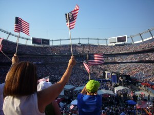Obama's nomination at Denver's Mile High Stadium