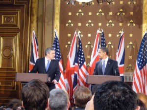 Obama meets British PM Gordon Brown