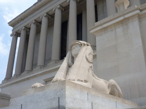 Ancient gravitas: The sphinx weighs 17 tons
